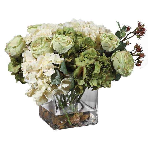 Uttermost Cecily Hydrangea Bouquet Botanicals