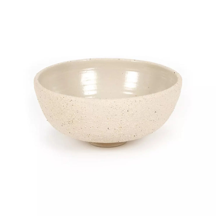 Four Hands Pavel Pedestal Bowl ~ Natural Grog Ceramic