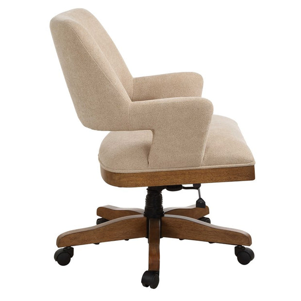 Uttermost Aspect Mid Century Modern Desk Chair with Casters