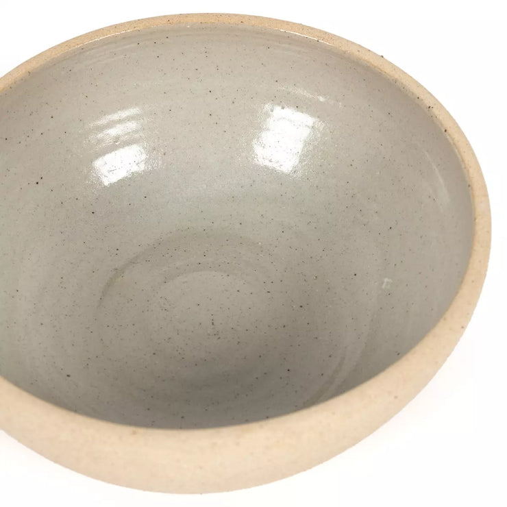 Four Hands Pavel Pedestal Bowl ~ Natural Speckled Clay Ceramic