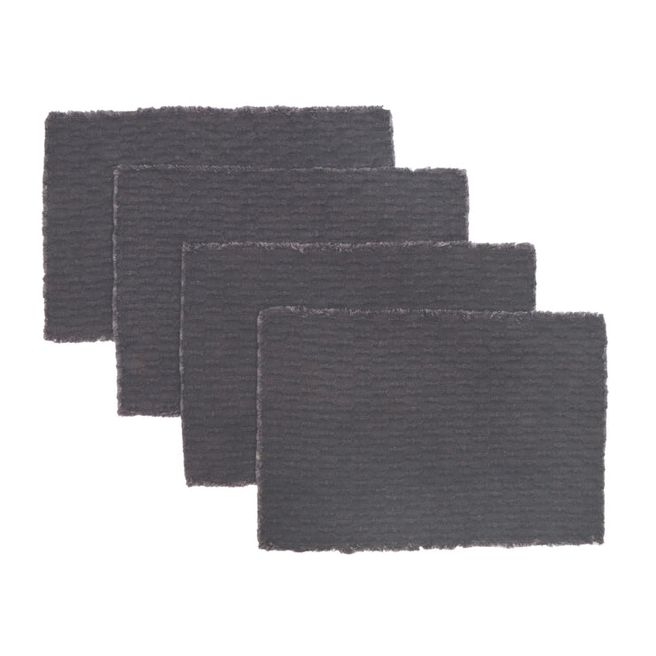 Pom Pom at Home Wren Charcoal Set of 4 Placemats ~ 13 x 19