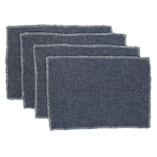 Pom Pom at Home Oakville Set of 4 Placemats ~ Available in 7 Colors ~ 13 x 19