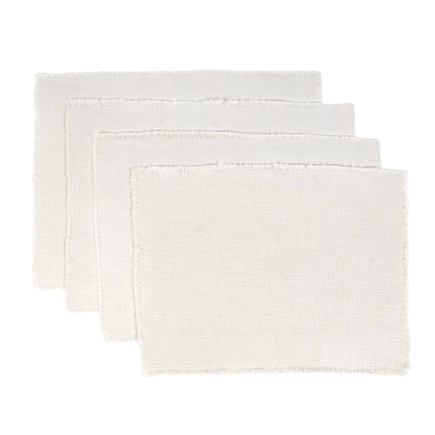 Pom Pom at Home Oakville Set of 4 Placemats ~ Available in 7 Colors ~ 13 x 19