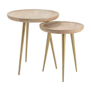 Crestview Collection Slater Set of 2 Round Nesting Tables