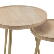 Crestview Collection Slater Set of 2 Round Nesting Tables