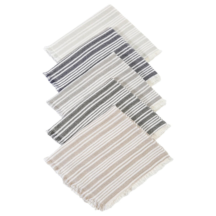 Pom Pom at Home Yountville Set of 4 Striped Napkins ~ Available in 5 Colors