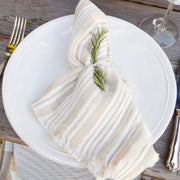 Pom Pom at Home Yountville Set of 4 Striped Napkins ~ Available in 5 Colors