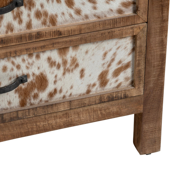 Crestview Collection Ft. Worth Cowhide Chest