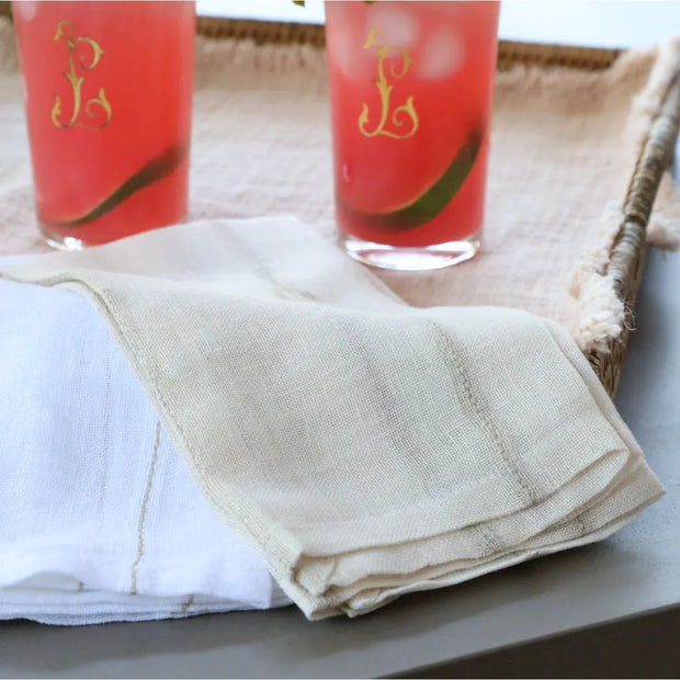 Pom Pom at Home Rutherford Set of 4 Napkins ~ Available in 5 Colors