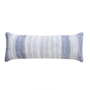 Anaya Home Seaside Stripe Handwoven Pillow 14x40 With Down Insert