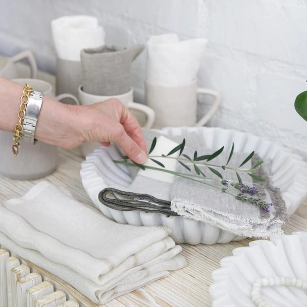 Pom Pom at Home Sonoma Set of 4 Linen Napkins ~ Available in 3 Colors