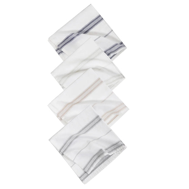 Pom Pom at Home Cambria Set of 4 Striped Napkins ~ Available in 4 Colors