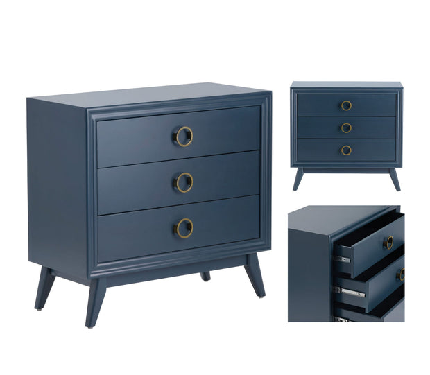 Crestview Collection Pomeroy Indigo Chest