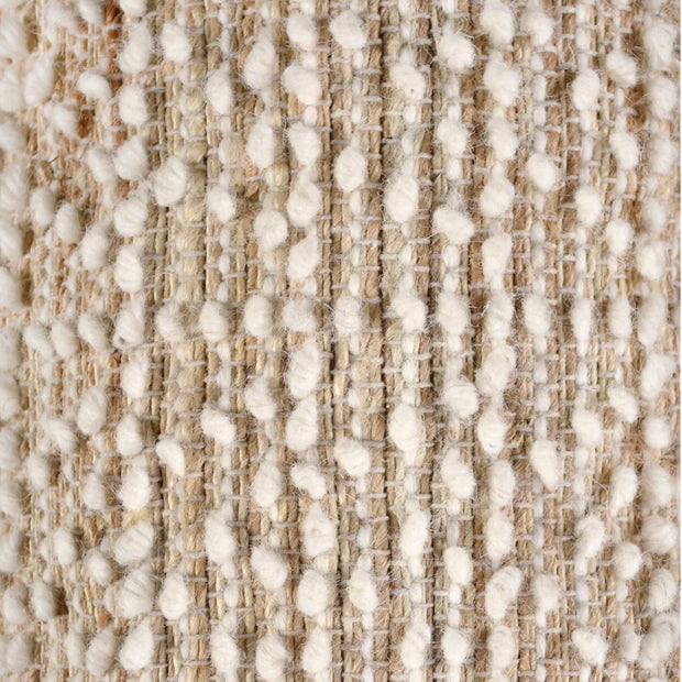 Anaya Home Natural Boucle Handwoven Pillow 14x40 With Down Insert