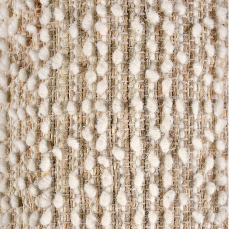 Anaya Home Natural Boucle Handwoven Pillow 14x40 With Down Insert