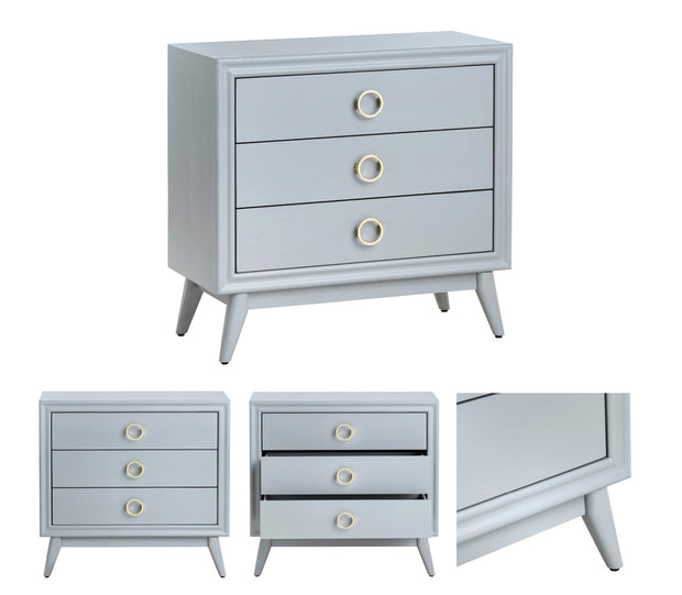 Crestview Collection Pomeroy Powder Blue Chest