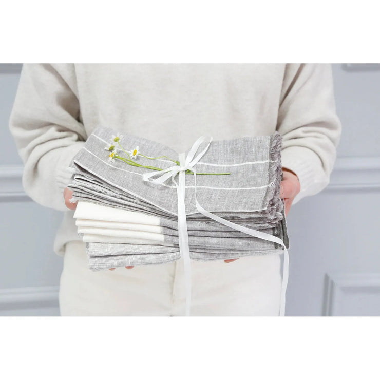 Pom Pom at Home Napa Set of 4 Linen Napkins ~ Available in 3 Colors