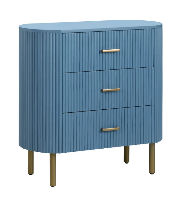 Crestview Collection Astoria Blue Three Drawer Chest