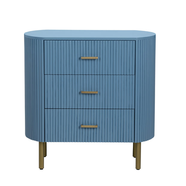 Crestview Collection Astoria Blue Three Drawer Chest