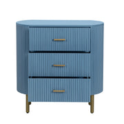Crestview Collection Astoria Blue Three Drawer Chest