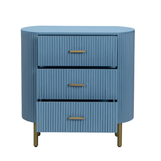 Crestview Collection Astoria Blue Three Drawer Chest