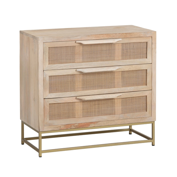 Crestview Collection Biscayne Cane and Wood Chest