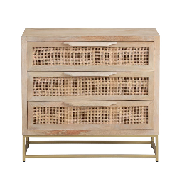 Crestview Collection Biscayne Cane and Wood Chest