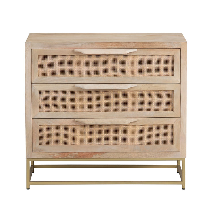 Crestview Collection Biscayne Cane and Wood Chest