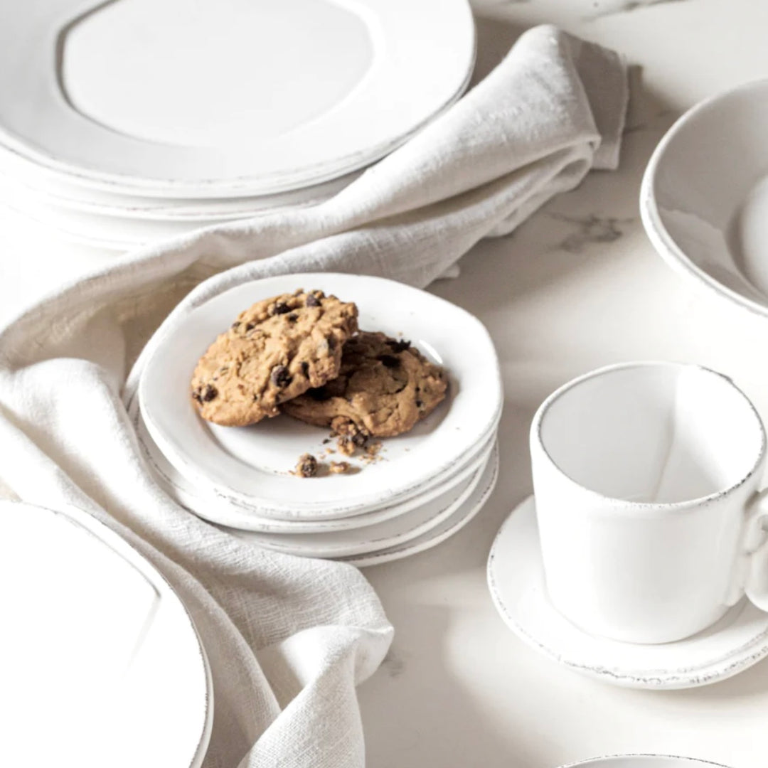 Vietri Lastra White Dinnerware | Italian Handcrafted Stoneware