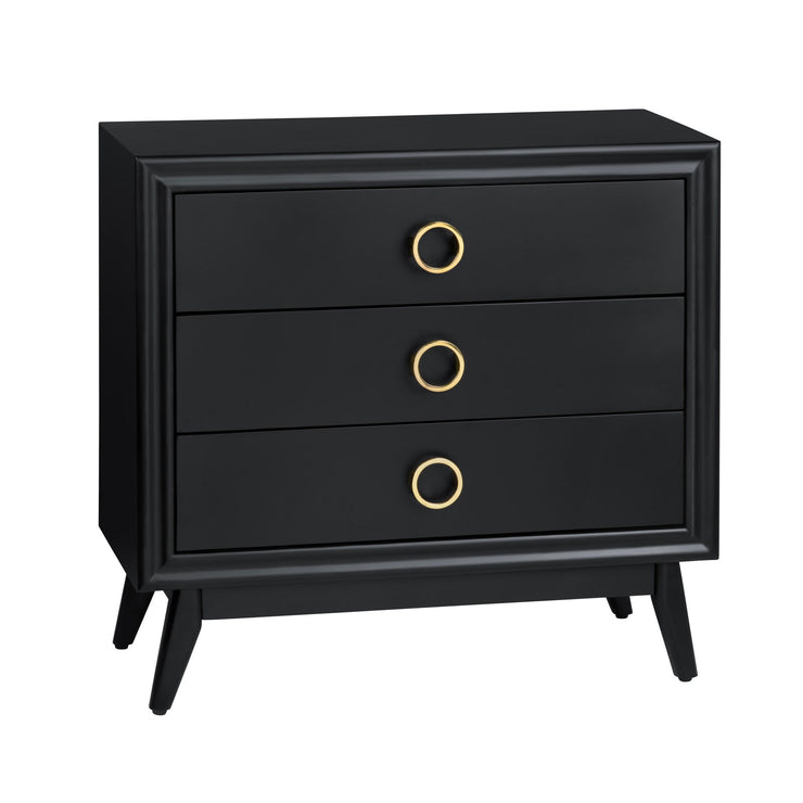 Crestview Collection Pomeroy Black Chest