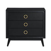 Crestview Collection Pomeroy Black Chest