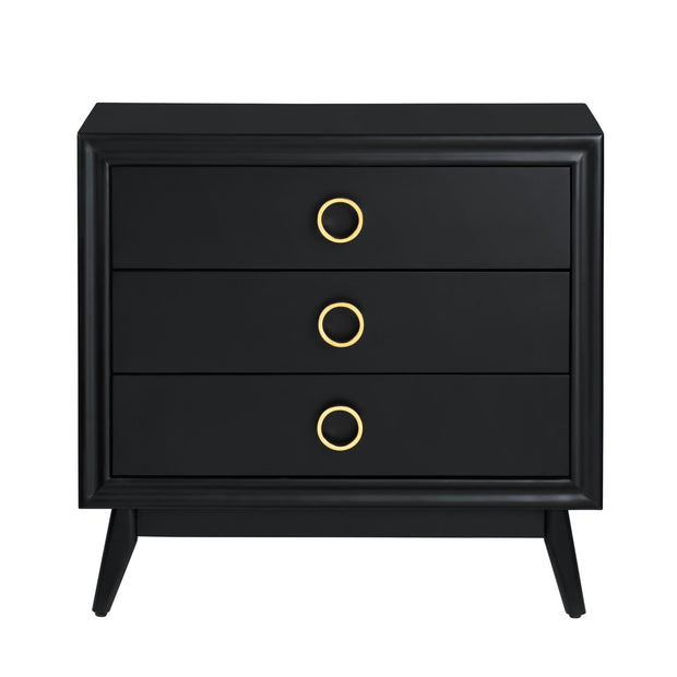 Crestview Collection Pomeroy Black Chest