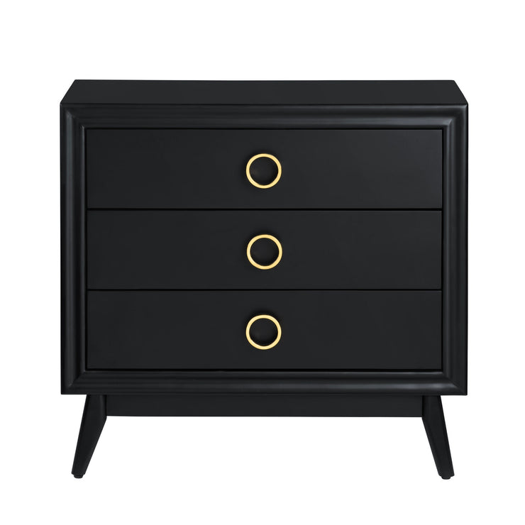 Crestview Collection Pomeroy Black Chest