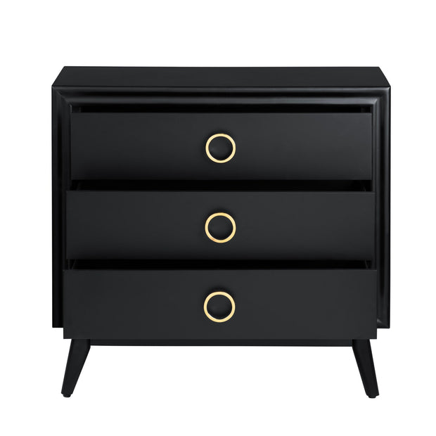 Crestview Collection Pomeroy Black Chest