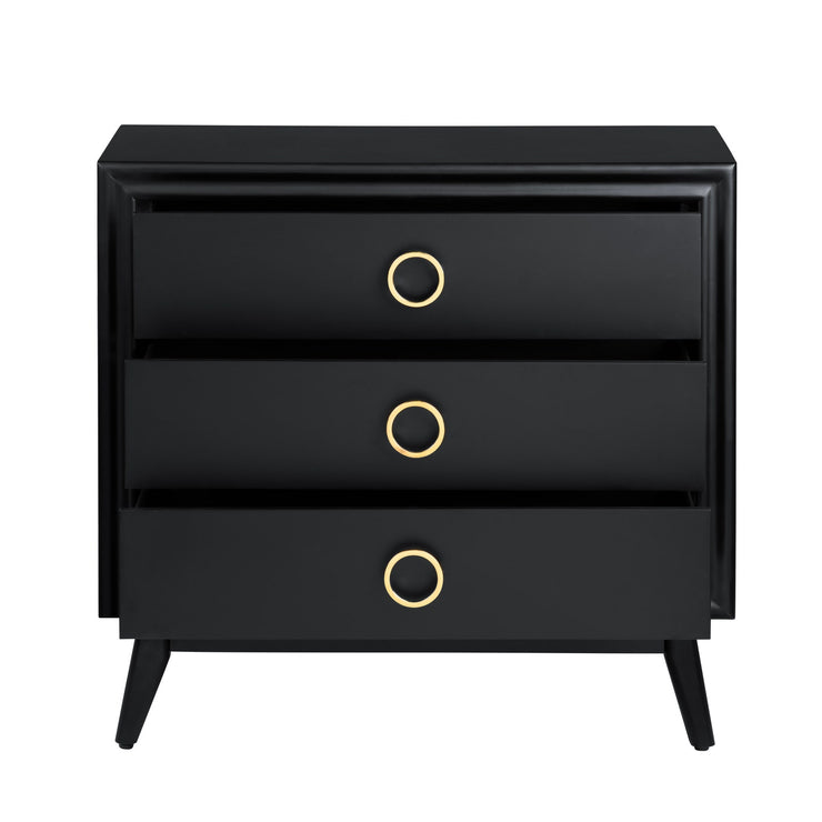 Crestview Collection Pomeroy Black Chest