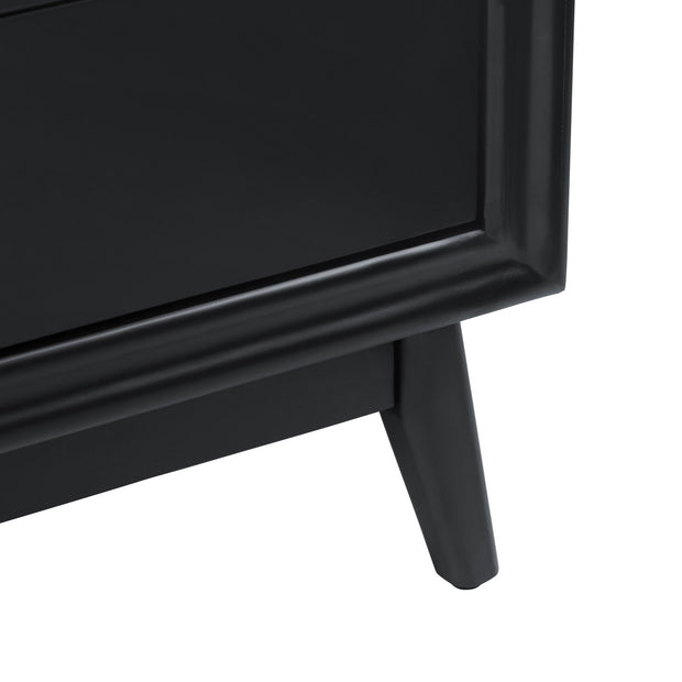 Crestview Collection Pomeroy Black Chest