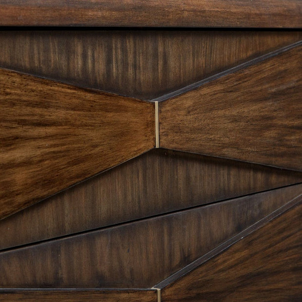 Uttermost Bowtie Deep Whisky Finish ~ 3- Drawer Chest