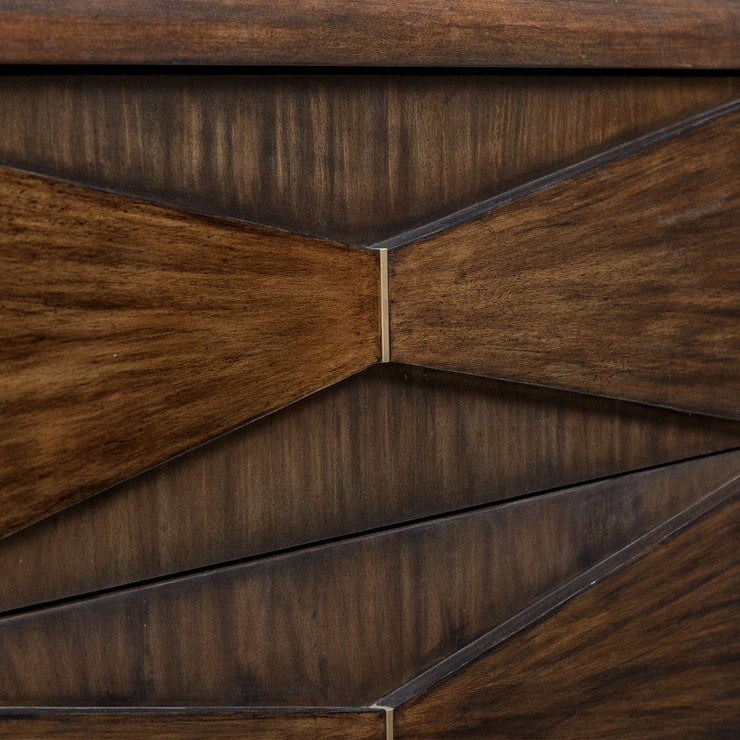 Uttermost Bowtie Deep Whisky Finish ~ 3- Drawer Chest