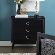 Crestview Collection Pomeroy Black Chest