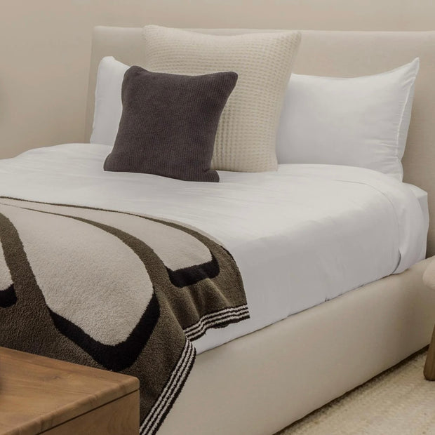 Barefoot Dreams Washed Bamboo Duvet Cover ~ White