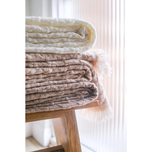 Pom Pom at Home Delphine Oversized Throw Blanket ~ Available in 3 Colors