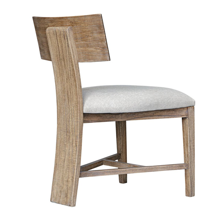 Uttermost Rowan Natural Oak Finish Dining Chairs ~ Set Of Two