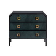 Crestview Collection Gemma Black Three Drawer Chest
