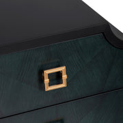 Crestview Collection Gemma Black Three Drawer Chest