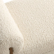 Uttermost Bolster Pearl White Textured Boucle Bench