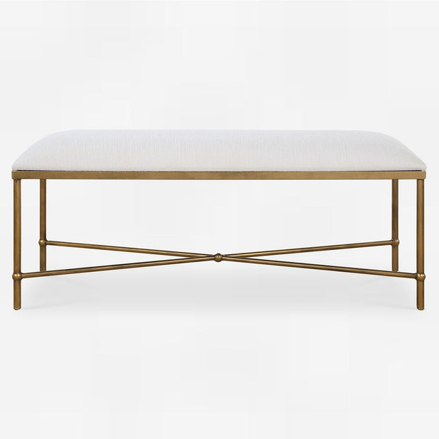 Uttermost Avenham Modern Gold Bench