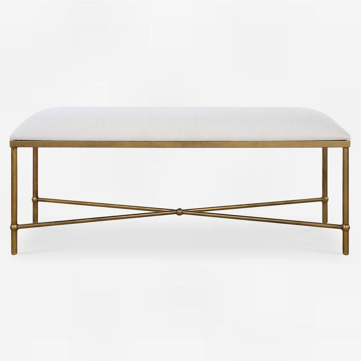 Uttermost Avenham Modern Gold Bench