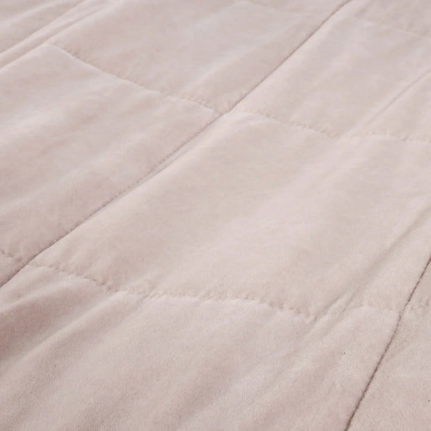 Pom Pom at Home Amsterdam Blush Cotton Velvet Oversized Throw Blanket