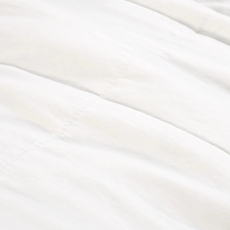 Pom Pom at Home Amsterdam White Cotton Velvet Oversized Throw Blanket