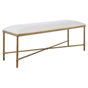 Uttermost Avenham Modern Gold Bench